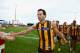 LAUNCESTON, AUSTRALIA - APRIL 20: Jordan Lewis of the Hawks acknowledges the fans after the round four AFL match between the Hawthorn Hawks and the Fremantle Dockers at Aurora Stadium on April 20, 2013 in Launceston, Australia. (Photo by Robert Cianflone/Getty Images)