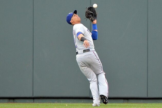 Martin Getting More Comfortable in Center Field