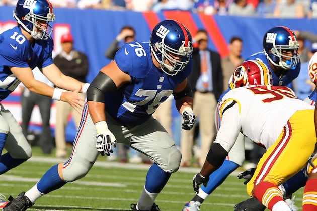 Chris Snee, David Baas out vs. KC; David Diehl Doubtful
