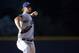 Jul 2, 2013; Denver, CO, USA; Los Angeles Dodgers pitcher Clayton Kershaw (22) delivers a pitch during the first inning against the Colorado Rockies at Coors Field. Mandatory Credit: Chris Humphreys-USA TODAY Sports