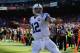 SAN FRANCISCO, CA - SEPTEMBER 22: Andrew Luck #12 of the Indianapolis Colts slams the ball down in the endzone after he scored on six yard touchdown run during the fourth quarter against the San Francisco 49ers at Candlestick Park on September 22, 2013 in San Francisco, California. The Colts won the game 27-7. (Photo by Thearon W. Henderson/Getty Images)