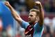 BIRMINGHAM, ENGLAND - SEPTEMBER 28: Andreas Weimann of Aston Villa celebrates his goal during the Barclays Premier League match between Aston Villa and Manchester City at Villa Park on September 28, 2013 in Birmingham, England. (Photo by Jan Kruger/Getty Images)