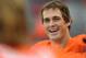 CORVALLIS, OR - DECEMBER 01: Quarterback Sean Mannion #4 of the Oregon State Beavers smiles along the sidelines late in the fourth quarter of the game against the Nicholls State Colonels on December 1, 2012 at Reser Stadium in Corvallis, Oregon. Oregon State won the game 77-3. (Photo by Steve Dykes/Getty Images)