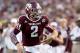 HOUSTON, TX- SEPTEMBER 21: Johnny Manziel #2 of the Texas A&M Aggies rushes against the Southern Methodist Mustangs in the first half on September 21, 2013 at Kyle Field in College Station, Texas. (Photo by Thomas B. Shea/Getty Images)