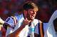 ATHENS, GA - SEPTEMBER 28: Zach Mettenberger #8 of the LSU Tigers shouts instructions in the bench area during the game against the Georgia Bulldogs at Sanford Stadium on September 28, 2013 in Athens, Georgia. (Photo by Scott Cunningham/Getty Images)
