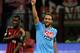 MILAN, ITALY - SEPTEMBER 22: Gonzalo Higuain of SSC Napoli celebrates scoring their second goal during the Serie A match between AC Milan and SSC Napoli at San Siro Stadium on September 22, 2013 in Milan, Italy. (Photo by Claudio Villa/Getty Images)