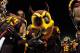 Sep 28, 2013; Tempe, AZ, USA; Arizona State Sun Devils mascot Sparky celebrates with defensive end Davon Coleman (43) after beating the USC Trojans 62-41 at Sun Devil Stadium. Mandatory Credit: Matt Kartozian-USA TODAY Sports