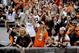 Sep 29, 2013; Cleveland, OH, USA; Cleveland Browns fans cheer after the Browns beat the Cincinnati Bengals 17-6 at FirstEnergy Stadium. Mandatory Credit: Ken Blaze-USA TODAY Sports