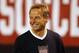 CLEVELAND, OH - MAY 29: Head coach Jurgen Klinsmann of the U.S. Mens National Team smiles after their International Friendly match against Belgium at FirstEnergy Stadium on May 29, 2013 in Cleveland, Ohio. (Photo by Matt Sullivan/Getty Images)