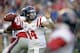 Sep 28, 2013; Tuscaloosa, AL, USA; Mississippi Rebels quarterback Bo Wallace (14) passing against the Alabama Crimson Tide during the second quarter at Bryant-Denny Stadium. Mandatory Credit: John David Mercer-USA TODAY Sports