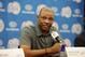 LOS ANGELES, CA - JUNE 26: Doc Rivers addresses the media after being introduced as the new head coach and senior vice president of basketball operations of the Los Angeles Clippers during a press conference at the Los Angeles Clippers training center on June 26, 2013 in Los Angeles, California. NOTE TO USER: User expressly acknowledges and agrees that, by downloading and/or using this Photograph, user is consenting to the terms and conditions of the Getty Images License Agreement. Mandatory Copyright Notice: Copyright 2013 NBAE (Photo by Andrew D. Bernstein/NBAE via Getty Images)