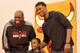 DEERFIELD, IL - DECEMBER 09: Luol Deng (L) and Jimmy Butler of the Chicago Bulls pose for a photo during the team's USO / Chicago Housing Authority Holiday Party on December 9, 2012 at the Sheri L. Berto Center in Deerfield, Illinois. NOTE TO USER: User expressly acknowledges and agrees that, by downloading and/or using this photograph, user is consenting to the terms and conditions of the Getty Images License Agreement. Mandatory Copyright Notice: Copyright 2012 NBAE (Photo by Randy Belice/NBAE via Getty Images)