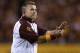 TEMPE, AZ - SEPTEMBER 28: Head coach Todd Graham of the Arizona State Sun Devils calls a time out during the college football game against the USC Trojans at Sun Devil Stadium on September 28, 2013 in Tempe, Arizona. (Photo by Christian Petersen/Getty Images)
