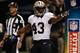 NEW ORLEANS, LA - SEPTEMBER 30: Running back Darren Sproles #43 of the New Orleans Saints celebrates after Sproles scores on a five-yard run in the first quarter against the Miami Dolphins at the Mercedes-Benz Superdome on September 30, 2013 in New Orleans, Louisiana. (Photo by Chris Graythen/Getty Images)