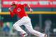 CINCINNATI, OH - SEPTEMBER 07: Billy Hamilton #6 of the Cincinnati Reds runs to steal second base in the tenth inning against the Los Angeles Dodgers at Great American Ball Park on September 7, 2013 in Cincinnati, Ohio. Cincinnati defeated Los Angeles 4-3. (Photo by Michael Hickey/Getty Images)