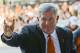 Aug 31, 2013; Austin, TX, USA; Texas Longhorns head coach Mack Brown arrives at the stadium prior to kick-off against the New Mexico State Aggies at Darrell K Royal-Texas Memorial Stadium. Mandatory Credit: Brendan Maloney-USA TODAY Sports