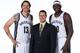 MEMPHIS, TN - SEPTEMBER 30: Mike Miller #13 and Zach Randolph #50 of the Memphis Grizzlies poses with head coach Dave Joerger for a portrait during Memphis Grizzlies Media Day on September 30, 2013 at FedExForum in Memphis, Tennessee. NOTE TO USER: User expressly acknowledges and agrees that, by downloading and or using this photograph, User is consenting to the terms and conditions of the Getty Images License Agreement. Mandatory Copyright Notice: Copyright 2013 NBAE (Photo by Joe Murphy/NBAE via Getty Images)