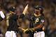 PITTSBURGH, PA - OCTOBER 01: Andrew McCutchen #22 of the Pittsburgh Pirates celebrates after defeating the Cincinnati Reds 6-2 in the National League Wild Card game at PNC Park October 1, 2013 in Pittsburgh, Pennsylvania. (Photo by Justin K. Aller/Getty Images)