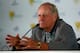 DUBLIN, OH - OCTOBER 01: Jack Nicklaus speaks to the media at a press conference prior to the start of The Presidents Cup at the Muirfield Village Golf Club on October 1, 2013 in Dublin, Ohio. (Photo by Andy Lyons/Getty Images)
