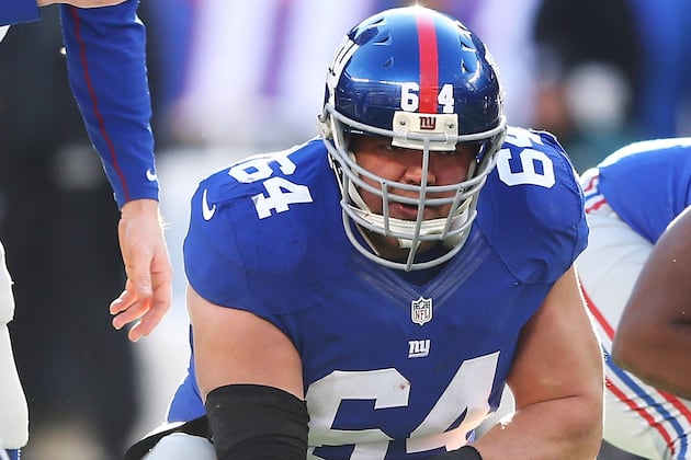 Giants list 15 players on injury report