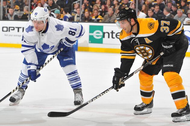 Bruins' Patrice Bergeron Says Maple Leafs' Phil Kessel Has Matured