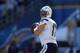 SAN DIEGO, CA - SEPTEMBER 29: Quarterback Philip Rivers #17 of the San Diego Chargers drops back to pass against the Dallas Cowboys at Qualcomm Stadium on September 29, 2013 in San Diego, California. (Photo by Jeff Gross/Getty Images)