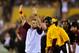 Sep 14, 2013; Tempe, AZ, USA; Arizona State Sun Devils head coach Todd Graham reacts during the second half against the Wisconsin Badgers at Sun Devil Stadium. Mandatory Credit: Matt Kartozian-USA TODAY Sports