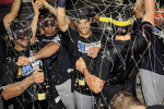 Watch: Rays Celebrate with Silly String Shower