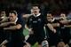 HAMILTON, NEW ZEALAND - SEPTEMBER 07: Richie McCaw of the All Blacks during the haka before the Rugby Championship between the New Zealand All Blacks and Argentina at Waikato Stadium on September 7, 2013 in Hamilton, New Zealand. (Photo by Pool/Getty Images)