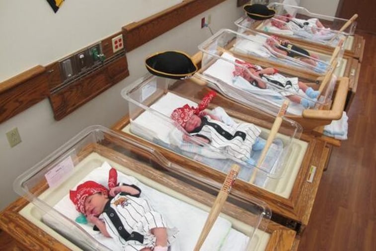 Pittsburgh Hospital Dresses Newborn Babies as Pirates to Start Them Off Right
