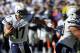 Sep 29, 2013; San Diego, CA, USA; San Diego Chargers quarterback Philip Rivers (17) scrambles for a short gain during the second half against the Dallas Cowboys at Qualcomm Stadium. Mandatory Credit: Christopher Hanewinckel-USA TODAY Sports