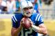 JACKSONVILLE, FL - SEPTEMBER 29: Andrew Luck #12 of the Indianapolis Colts attempts a pass during the game against the Jacksonville Jaguars at EverBank Field on September 29, 2013 in Jacksonville, Florida. (Photo by Sam Greenwood/Getty Images)
