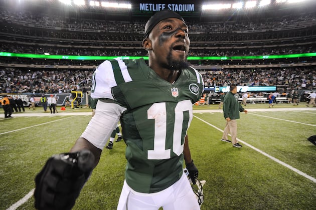 NY Jets WR Santonio Holmes on Lack of Catches: 'I Can't Throw It to Myself'