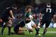 AUCKLAND, NEW ZEALAND - SEPTEMBER 14: Zane Kirchner of the Springboks looks for a gap during the Rugby Championship match between the New Zealand All Blacks and the South African Springboks at Eden Park on September 14, 2013 in Auckland, New Zealand. (Photo by Phil Walter/Getty Images)