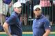 DUBLIN, OH - OCTOBER 03: Matt Kuchar and Tiger Woods of the U.S. Team wait on the first hole during the Day One Four-Ball Matches at the Muirfield Village Golf Club on October 3, 2013 in Dublin, Ohio. (Photo by David Cannon/Getty Images)