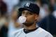 HOUSTON, TX - SEPTEMBER 28: Robinson Cano #24 of the New York Yankees waits near the dugout before the game against the Houston Astros at Minute Maid Park on September 28, 2013 in Houston, Texas. (Photo by Scott Halleran/Getty Images)