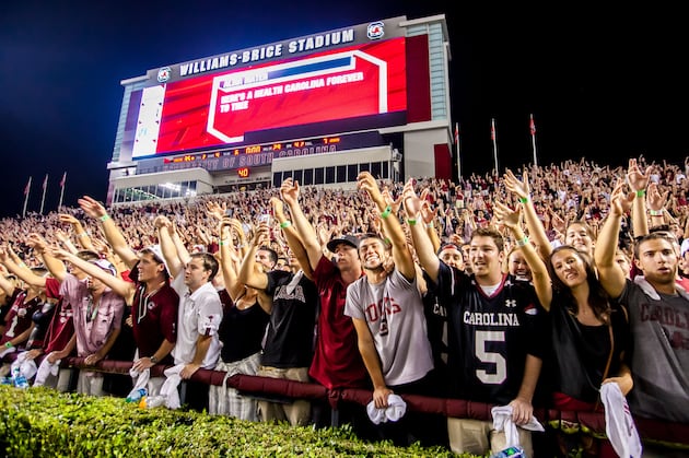 Spurrier Changes Tune, Not Upset with Fans Leaving Early