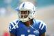 Sep 29, 2013; Jacksonville, FL, USA; Indianapolis Colts wide receiver T.Y. Hilton (13) warms up before the start of the game against the Jacksonville Jaguars at EverBank Field. Mandatory Credit: Melina Vastola-USA TODAY Sports