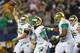 ARLINGTON, TX - OCTOBER 05: Dan Fox #48 of the Notre Dame Fighting Irish and Jaylon Smith #9 celebrate a fumble recovery against the Arizona State Sun Devils at Cowboys Stadium on October 5, 2013 in Arlington, Texas. (Photo by Ronald Martinez/Getty Images)
