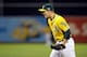 OAKLAND, CA - OCTOBER 05: Sonny Gray #54 of the Oakland Athletics reacts after closing out the fifth inning against the Detroit Tigers during Game Two of the American League Division Series at O.co Coliseum on October 5, 2013 in Oakland, California. (Photo by Ezra Shaw/Getty Images)