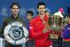 BEIJING, CHINA - OCTOBER 06: Rafael Nadal of Spain and Novak Djokovic of Serbia pose for photographers at the trophy ceremony during the final of the 2013 China Open at the National Tennis Center on October 6, 2013 in Beijing, China. (Photo by Matthew Stockman/Getty Images)