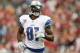 GLENDALE, AZ - SEPTEMBER 15: Wide receiver Calvin Johnson #81 of the Detroit Lions in action during the NFL game against the Arizona Cardinals at the University of Phoenix Stadium on September 15, 2013 in Glendale, Arizona. The Carindals defeated the Lions 25-21. (Photo by Christian Petersen/Getty Images)