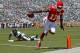 JACKSONVILLE, FL - SEPTEMBER 08: Donnie Avery #17 of the Kansas City Chiefs scores a touchdown during a game against the Jacksonville Jaguars at EverBank Field on September 8, 2013 in Jacksonville, Florida. (Photo by Mike Ehrmann/Getty Images)
