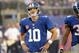 Eli Manning and the Giants remain winless after a 36-21 loss to the Eagles on Sunday afternoon.