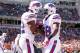 CINCINNATI, OH - OCTOBER 02: Fred Jackson #22 and C.J. Spiller #28 of the Buffalo Bills celebrate after scoring a touchdown during the NFL game against the Cincinnati Bengals at Paul Brown Stadium on October 2, 2011 in Cincinnati, Ohio. (Photo by Andy Lyons/Getty Images)