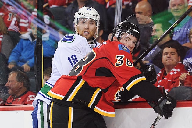 Calgary Flames Frustrated After Giving Up the Lead in Loss to Canucks