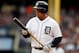 DETROIT, MI - OCTOBER 07: Miguel Cabrera #24 of the Detroit Tigers looks on after flying out in the eighth inning against the Oakland Athletics during Game Three of the American League Division Series at Comerica Park on October 7, 2013 in Detroit, Michigan. (Photo by Rob Carr/Getty Images)