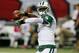 ATLANTA, GA - OCTOBER 07: Quarterback Geno Smith #7 of the New York Jets warms up before his game against the Atlanta Falcons at the Georgia Dome on October 7, 2013 in Atlanta, Georgia. (Photo by Kevin C. Cox/Getty Images)