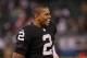 Oct 6, 2013; Oakland, CA, USA; Oakland Raiders quarterback Terrelle Pryor (2) smiles after the game against the San Diego Chargers at O.co Coliseum. The Oakland Raiders defeated the San Diego Chargers 27-17. Mandatory Credit: Kelley L Cox-USA TODAY Sports