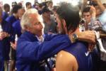 Kershaw, Koufax Share Embrace After NLDS Win
